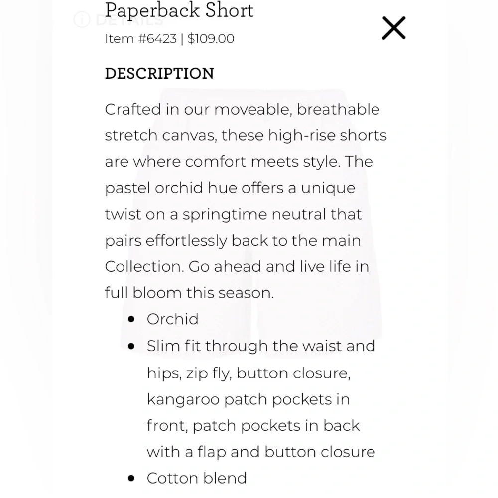 Cabi Pink Paperback Short- size 6 - Picture 6 of 7